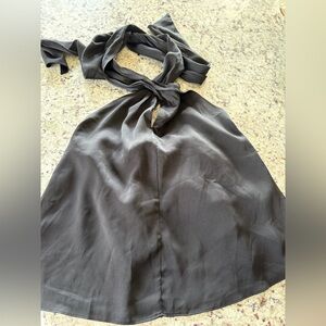 Do+ Be black halter top.